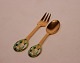 A. Michelsen 
christmas 
cakefork and 
coffee spoon, 
The Mask - 
1980.
