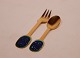 A. Michelsen 
christmas cake 
fork and coffee 
spoon, 1987.
