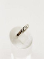 14 carat white gold ring size 54 with 3 diamonds sold