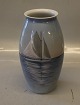 B&G 8554-245 
Marine Vase 
with sailboat 
24 cm Bing and 
Grondahl Marked 
with the three 
Royal ...