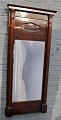 Danish late 
empire mahogany 
mirror, 19th 
century with 
half columns 
and acanthus. 
On the back ...