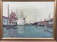 Painting by 
Jørgen 
Plaugmann. 
Backwards 
inscribed: 
"View from an 
office window 
in Copenhagen's 
...