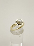14 carat gold ring size 52-53 with  pearl