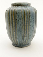 Green glazed ceramic vase