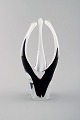 Paul Kedelv for Flygsfors. Black "Coquille Fantasia" vase. Swedish design, 
1950s.