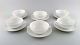 Royal 
Copenhagen 
Salto service, 
White.
Set of 6 
boullion cups 
with saucers.
The cup 
measures: ...