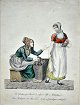 Eckersberg. 
Christoffer 
Wilhelm (1783 - 
1853) Denmark: 
Dresses in 
Copenhagen. 
Hand-colored 
...