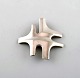 Georg Jensen. Modernist brooch in sterling silver. Design number 360.