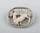 Sterling silver 
brooch by Georg 
Jensen. Design 
number 256. 
Deer motif.
Stamped.
In very good 
...