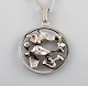 Ekenäs gold 
Nandor Kocsan, 
Hungarian-
Swedish 
silversmith. 
Modernist 
silver necklace 
with organic 
...