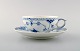 Royal Copenhagen Blue Fluted Half Lace tea cup with saucer # 1/525.