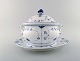 Royal Copenhagen Blue Fluted Half Lace Large lidded tureen # 1/602 on stand. 
Stamped ca 1900.
