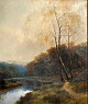 Carter, Frank 
Thomas (1853 - 
1934) England: 
A landscape. 
Oil on canvas. 
Signed. 61 x 51 
cm.
Framed.