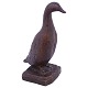 Wilhelm Bissen; A bronze figurine, a duck