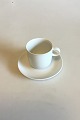 Royal 
Copenhagen Alev 
Siesbye, 
White/Leda 
Coffee Cup and 
Saucer No 072. 
Measures Cup: 
6.5 cm / 2 ...