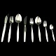 Georg Jensen, Tias Eckhoff; Cypres/Cypress silver cutlery, complete for 60 persons, 534 pieces