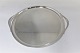 Georg Jensen. 
Round serving 
tray with 
handle. Design; 
Harald Nielsen. 
Model 847A. 
Diameter 34 cm.