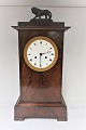 Jules Frederik Jürgensen. Table clock in mahogany with bronze lion on top. Height 53 cm. ...