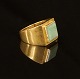 Frantz Hingelberg, Aarhus, Denmark: Ring of 18ct gold. Ringsize: 56-57