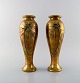 A pair of 
French art 
nouveau bronze 
vases with 
flowers in 
relief. Ca. 
1890.
In very good 
...