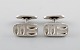 Henning Koppel for Georg Jensen. A pair of modernist cufflinks in sterling 
silver. Copenhagen