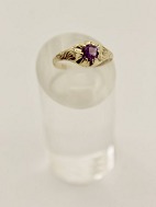 8 carat gold ring size 52 with amethyst