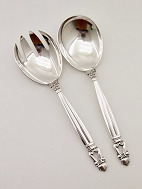 Georg Jensen Acorn sterling silver salad set