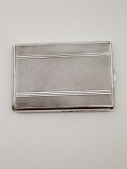 Silver art deco cigarette case