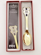 A Michelsen sterling silver Christmas spoon 1991 design Lin Utzon