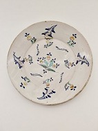 Porridge dish D. 36.5 cm. with flower decoration 19. h. 