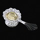Carl M. Cohr. 
Silver Tea 
Strainer on 
Stand, partly 
gilded.
Handle in 
Lacquered wood
Designed ...