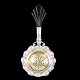 Carl M. Cohr. 
Silver Tea 
Strainer, 
partly gilded.
Handle in 
Lacquered wood
Designed and 
...