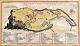 Hand-colored map of the island of Gor&egrave;e, 19th century. French edition. With French and ...