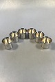 Elon Arenhill Sweden, Sterling Silver Set of 6 Cups