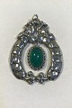 Early Georg 
Jensen 826 
Silver Pendant 
with 
chrysoprase No 
14
Measures 5.1 
cm x 3.8 cm / 2 
in. x ...
