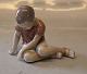 Bing and 
Grondahl B&G 
1671 Boy 
sitting looking 
down 12 cm IPI 
Art Nouveau 
brown shirt  
Marked ...