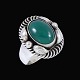 Leif Ulrich 
Daurup - 
Copenhagen. 
Sterling Silver 
Ring with Green 
Agate. 
Designed and 
crafted ...