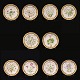 Royal Copenhagen: A set of ten early 19th century Flora Danica plates. Period 
1894-1900. D: 22,5cm