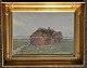 Frost, Sergius 
(1900 - 1994) 
Denmark: An old 
farm. Holmsland 
Klit. West 
Coast. Signed. 
Oil on ...