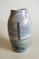 Bing & Grøndahl 
Art Nouveau 
Vase No 
8797/243. 
Signed AS (A. 
J. Schou), 
"Skamlingsbanken".
 ...