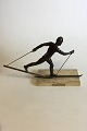 Royal 
Copenhagen 
Bronze statue 
of 
Cross-country 
Skier. Designed 
by 
Sterett-
Gittings Kelsey 
in ...