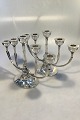 Georg Jensen Sterling Silver Pair of five-branch Candelabra  No 537A(2)