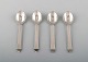 4 pcs Georg Jensen Pyramid coffee spoon / mocha spoon.
Sterling silver.
Designed by Harald Nielsen 1933-44.