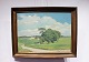 Oil painting 
with country 
motif in light 
colors by the 
danish artist 
Folmer Bonnén.
H - 54 cm ...