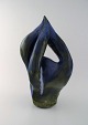 Åke Larsson. Swedish ceramist. Large organic unique sculpture in glazed 
stoneware.