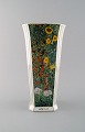 Large Goebel vase in porcelain with Gustav Klimt floral motif. "Bauerngarten mit 
sonnenblumen".