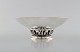 Georg Jensen compote in hammered sterling silver, model number 641B.
