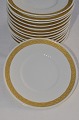 RC. Fan gold 
Royal 
Copenhagen 
porcelain. 
Royal 
Copenhagen Fan 
gold, Cake 
plate no. 
414-11522. ...