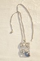 Silver necklace 
and pendant,  
830 silver, 
Height 4.7 x 
3.3 cm. or 1 
2/4 x 1 1/4 
inches. ...
