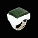 Erik Steen 
Solodziuk - 
Copenhagen. 
Sterling Silver 
Ring with 
Nephrite.
Designed and 
crafted by ...